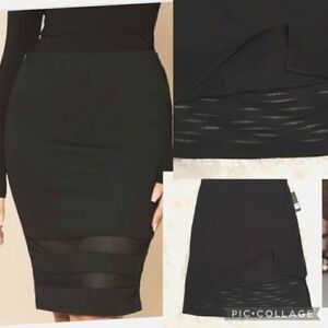 NIC & ZOE MESH BOTTOM SLIMMING SKIRT